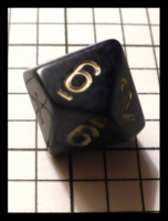 Dice : Dice - 10D - Blue and Black Speckled with Silver Numerals - Ebay July 2010